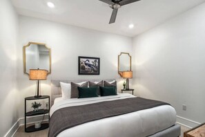 Bedroom with King Bed + Premium Bedding!