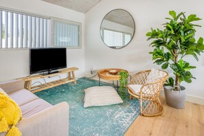 Seating and entertainment area