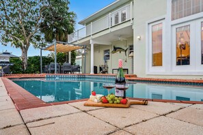 Create lasting memories by day or twilight in the sparkling private pool