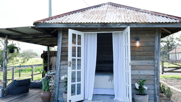 The exterior of your retreat.