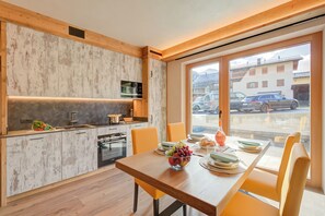 Kitchen and dining area