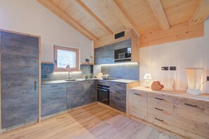 Kitchen and dining area