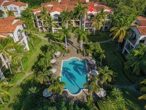 Peaceful top floor location, set back from the pool.