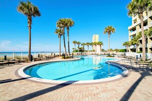 Gorgeous Gulf side Pool at Panama City Beach
