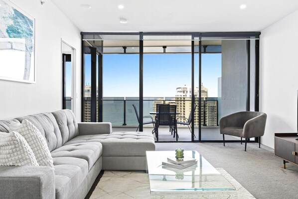 Cozy living area for the guests to relax