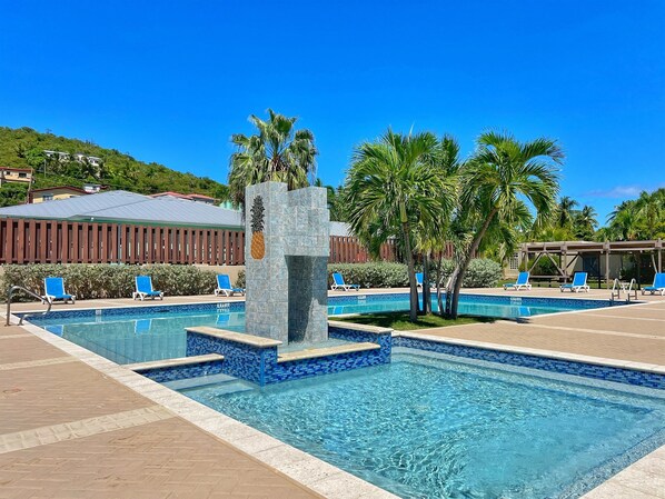 Start your day with a morning swim or relax poolside with a good book.