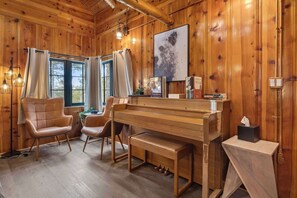 Curl up on one of the chairs by the window!