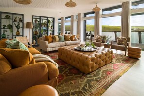 Living room, Buryan, The Village, Watergate Bay, Cornwall, self catering with Beach Retreats.