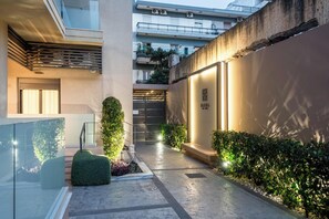 Front of property – evening/night