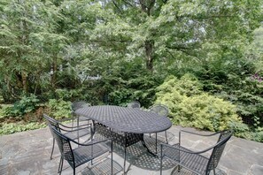 Private back patio