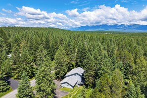 View of Whitefish Mountain Resort from the house.