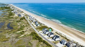 aerial beach view
