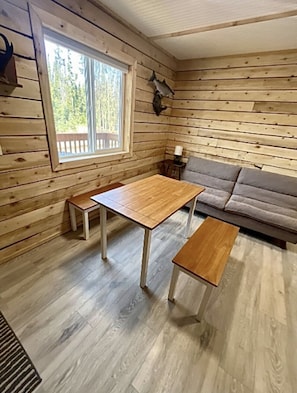 Table large enough for 4 people