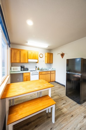 Dining and kitchen area