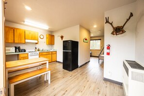 Dining and kitchen area