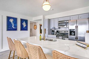 Bar and Kitchen looking to entrance
