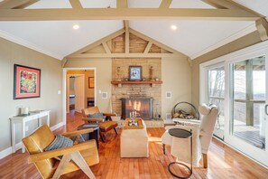 Family Room | Wood-Burning Fireplace | Free WiFi | Upper Level