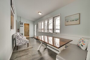 Sunroom | Dining Area | Single-Story Home