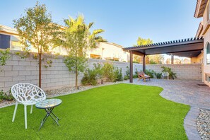 Private Backyard Area | 2-Story Home | Charcoal Grill