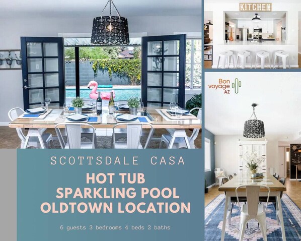 Welcome to our gorgeous old town Scottsdale Casa in perfect location with private pool and hot tub!