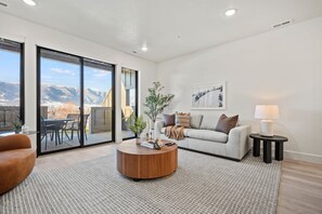 The view from the living room, dining area, and kitchen is phenomenal.