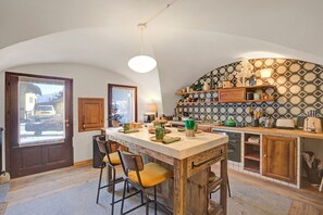 Kitchen and dining area