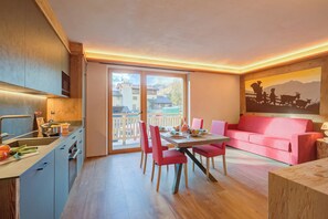 Kitchen and dining area