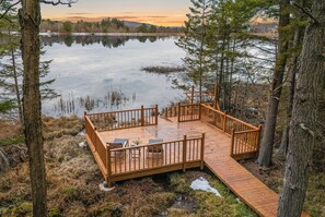 Waterfront Poconos retreat.