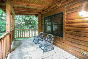 Front porch seating area.