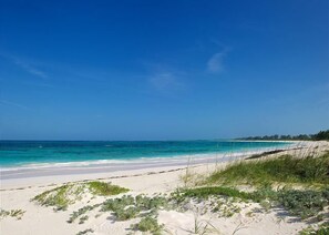 Double Bay Beach facing south from Veselka.