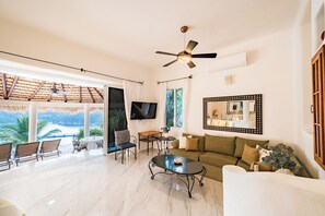 Living Room and Outdoor Terrace