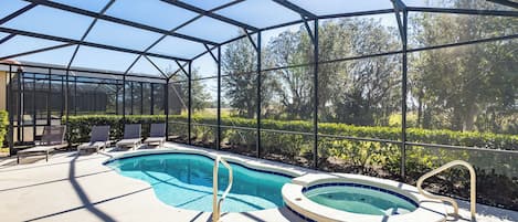 Make a splash in the private pool or lounge the day away under the lanai!