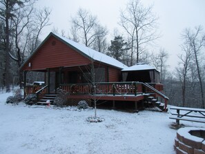 Yes, it snows and it's a wonderful time to visit!
