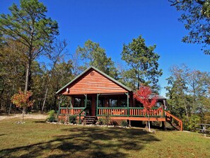 An earlier fall photo of the cabin.  