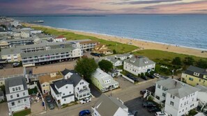 This updated beach house is only steps away from the ocean, offering both style and convenience for your stay.