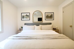 Enjoy peaceful rest in your new king-sized bed, designed for relaxation