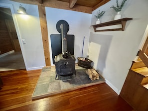 Living room woodstove