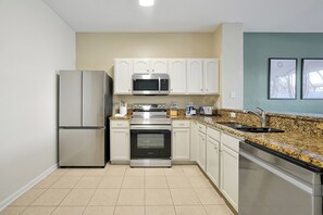 Enjoy home cooked meals with fully equipped kitchen