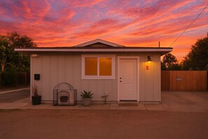 Charming exterior of this relocation rental in El Monte—peaceful & welcoming.