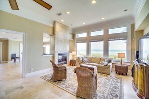 Living Room | 2-Story House | Ocean Views | Free WiFi