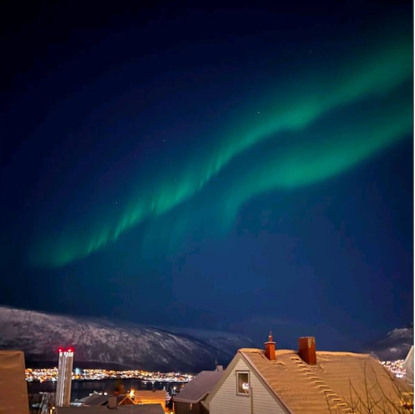 The view from the balcony. Picture taken by a guest December 2024.