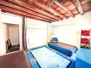 Flooring, Floor, Interior Design, Ceiling, Bedroom, Room, Bed, Bed Sheet, Dormitory, Hardwood