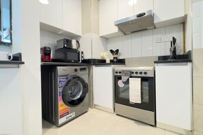 Cook in style with a fully equipped, modern kitchen.