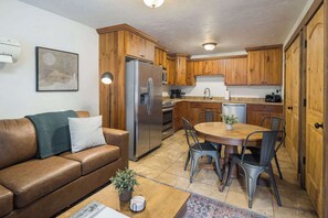 Living Area & Kitchen