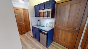 Indoors, Microwave, Oven, Hardwood, Sink