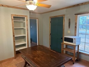 Picnic Table in Kitchen