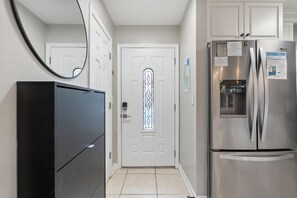Entry with shoe/sandal storage