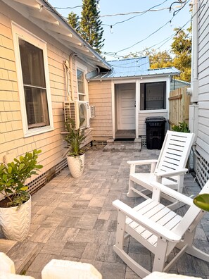 Private patio — perfect spot to relax after a day of exploring.