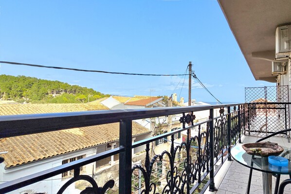 Balcony with a sea view