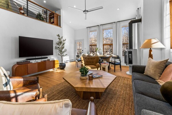Spacious, open, and light filled living area